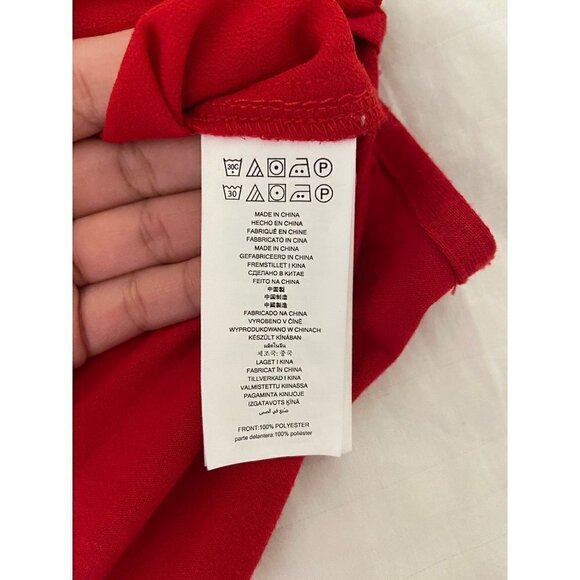 Michael Michael kors v neck tiered bottom long sleeve shirt size medium - Picture 4 of 6